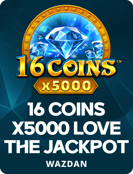 16 Coins x5000 Love the Jackpot