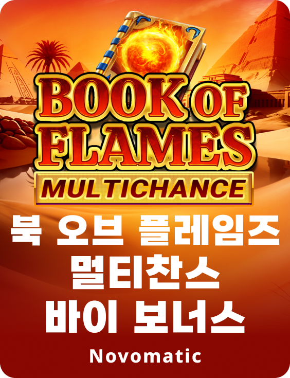 북 오브 플레임즈 멀티찬스 바이 보너스